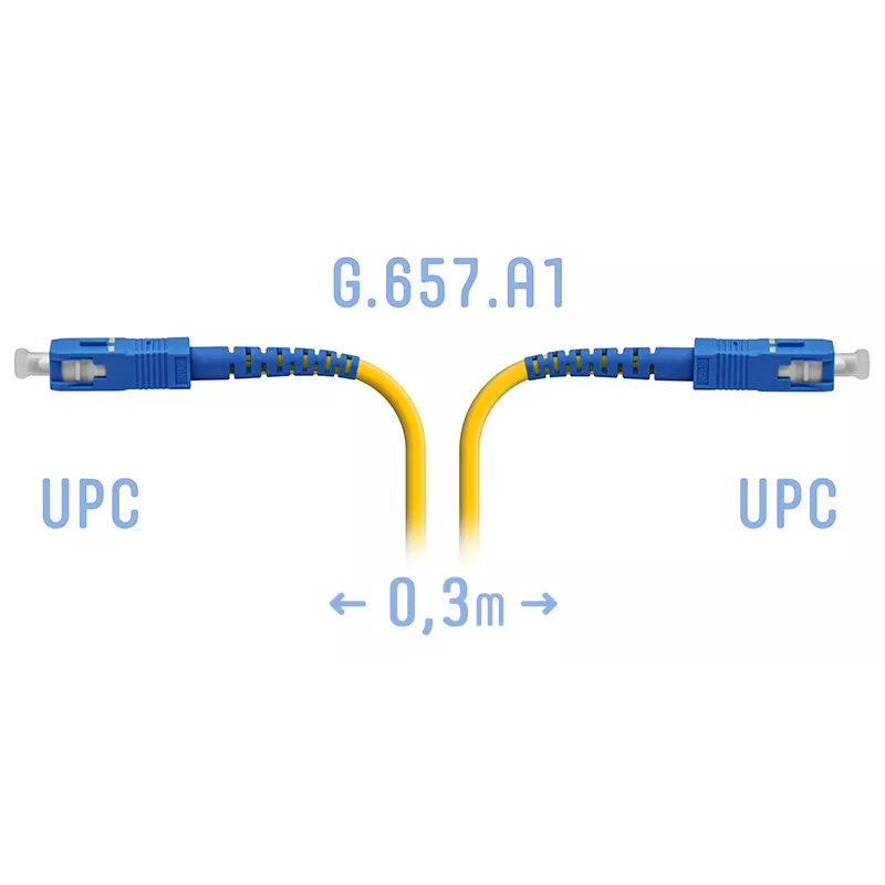 Патчкорд оптический SNR-PC-SC/UPC-A - 0.3 метра